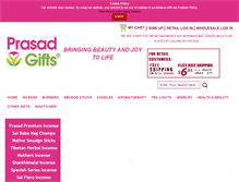 Tablet Screenshot of prasadgifts.com